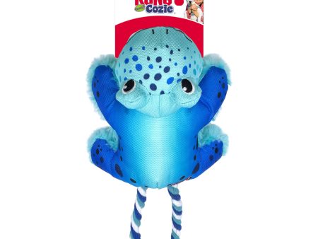 KONG Cozie Tuggz Dog Toy Frog 1ea SM MD Fashion