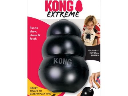 KONG Extreme Dog Toy Black 1ea XXL Fashion