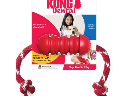 KONG Dental With Floss Rope Chew Toy 1ea MD Supply