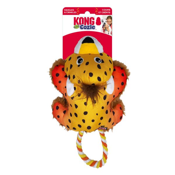 KONG Cozie Tuggz Dog Toy Cheetah 1ea SM MD Hot on Sale