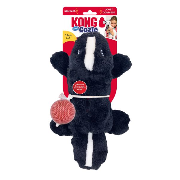 KONG Cozie Pocketz Dog Toy Skunk 1ea SM For Sale