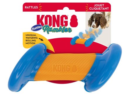 KONG Rambler Rattlez Dog Toy Dumbbell, LG (2 pack) Online