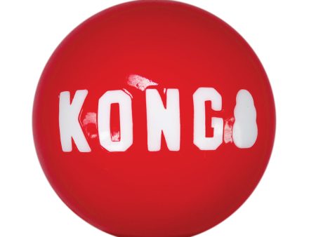 KONG Signature Ball Dog Toy Red 1ea MD Discount