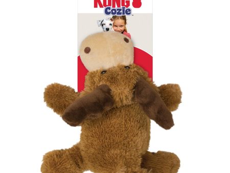 KONG Cozie Marvin Moose Plush Dog Toy Brown 1ea XL For Discount