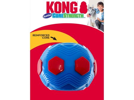 KONG CoreStrength Rattlez Dog Toy Pod 1ea MD LG For Discount