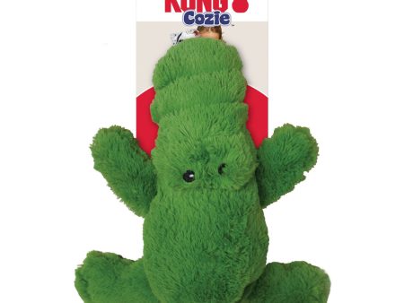 KONG Cozie Ali Alligator Plush Dog Toy Green 1ea XL Online now