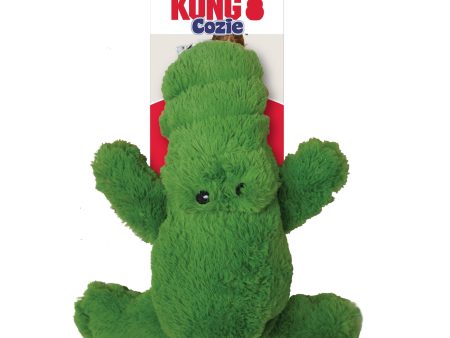 KONG Cozie Ali Alligator Plush Dog Toy Green 1ea MD Fashion