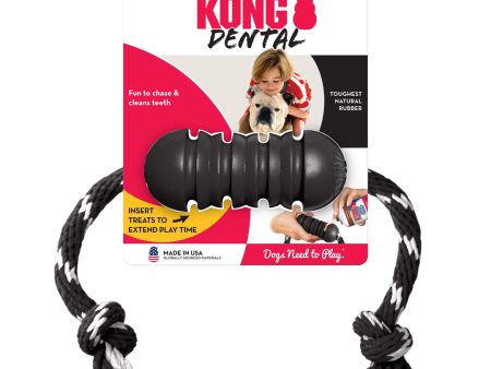 KONG Extreme Dental with Rope Dog Toy Black 1ea MD Online