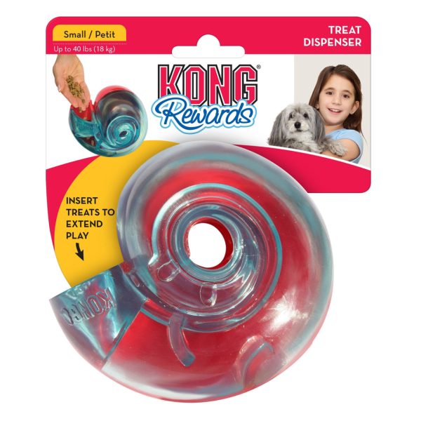 KONG Rewards Treat Dispenser Dog Toy Red 1ea SM Supply