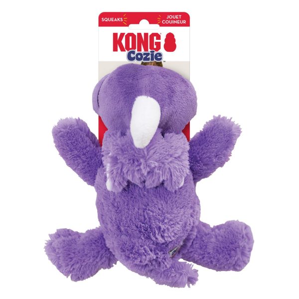 KONG Cozie Rosie Rhino Plush Dog Toy Purple 1ea MD Hot on Sale