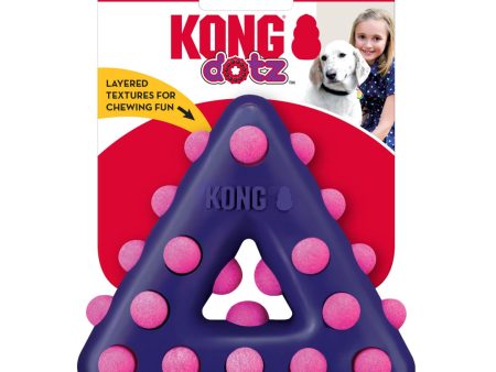 KONG Dotz Triangle Dog Toy 1ea SM Supply