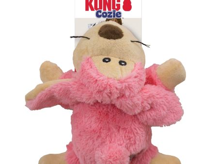 KONG Cozie Floppy Rabbit Plush Dog Toy Pink 1ea MD Online Hot Sale