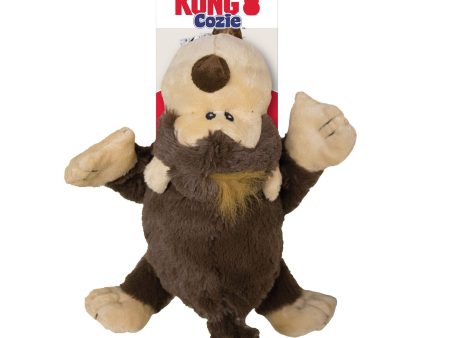 KONG Cozie Spunky Monkey Plush Dog Toy Brown 1ea MD Online