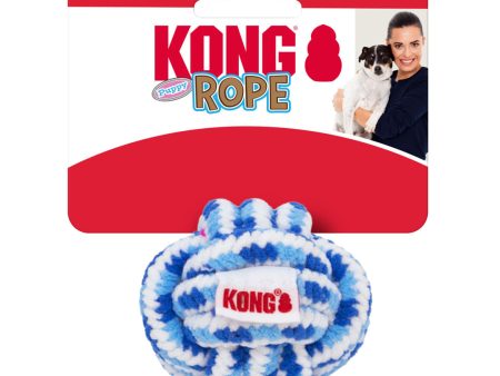 KONG Rope Puppy Toy Ball Assorted 1ea SM Online Hot Sale