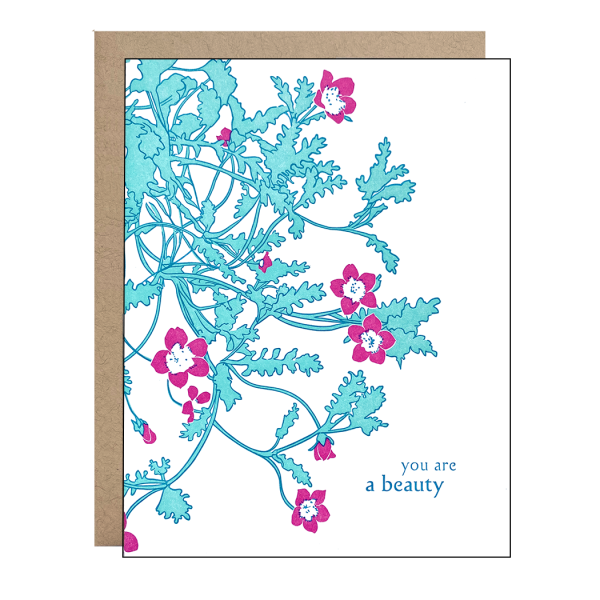 Crimson Flower Beauty Card Supply