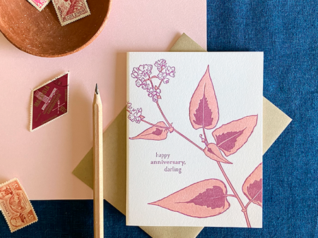 Persicaria Anniversary Card Sale