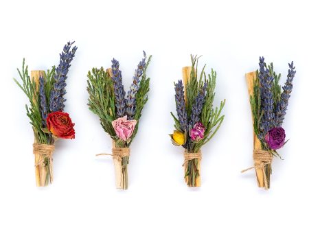 Palo Santo Flora Bundle with Lavender, Cedar, and Roses Sale