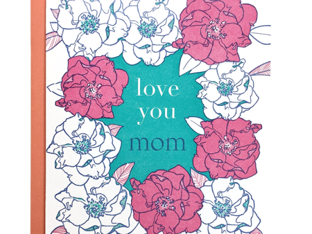 Rose Frame Mom Card For Sale