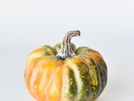 5  x 5.5  Faux Green Orange Pumpkin For Discount