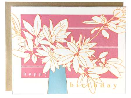 Foliage Bouquet Birthday Card For Discount