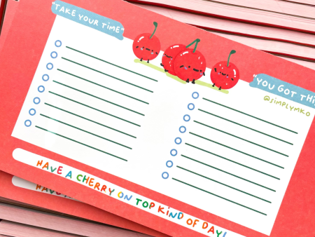 Cherry Memo Pad Online now