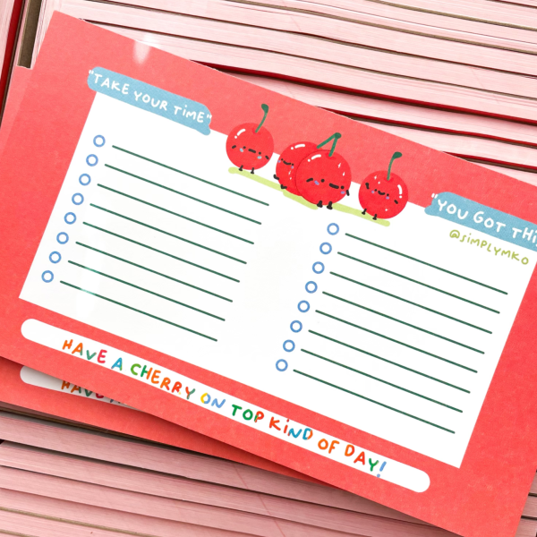 Cherry Memo Pad Online now