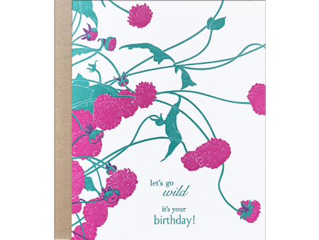 Dahlia Sprawl Birthday Card Hot on Sale