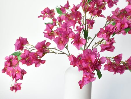 41.5  Faux Fuchsia Bougainvillea Branch Stem For Discount