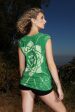 Star Yantra Yoga Tee Shirt OM Aspen Green on Sale