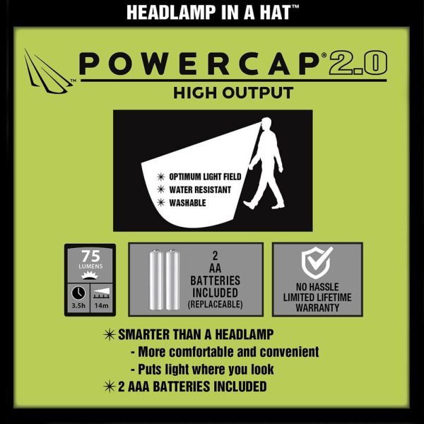 POWERCAP 2.0 Fleece LED Lighted Headlamp Beanies For Discount