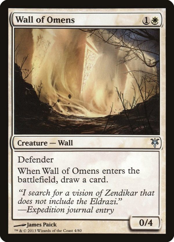 Wall of Omens [Duel Decks: Sorin vs. Tibalt] on Sale