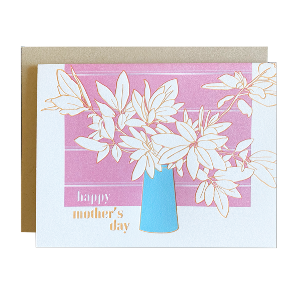 Foliage Bouquet Mom Card For Sale