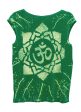 Star Yantra Yoga Tee Shirt OM Aspen Green on Sale