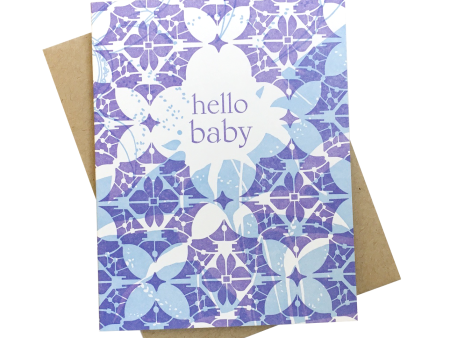 Lace Hello Baby Card Online now