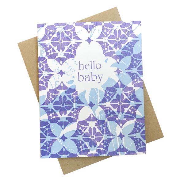 Lace Hello Baby Card Online now