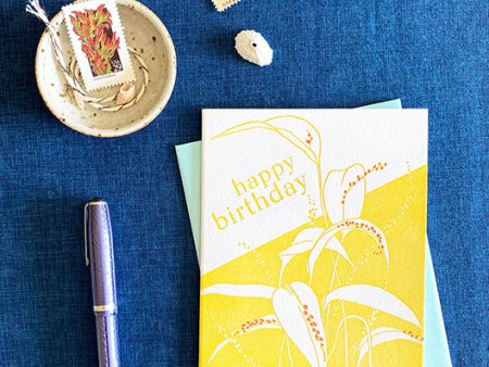 Bonnet Orchid Birthday Card Online now