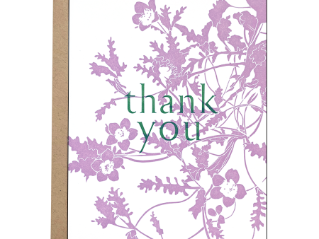 Wildflower Thanks Card on Sale