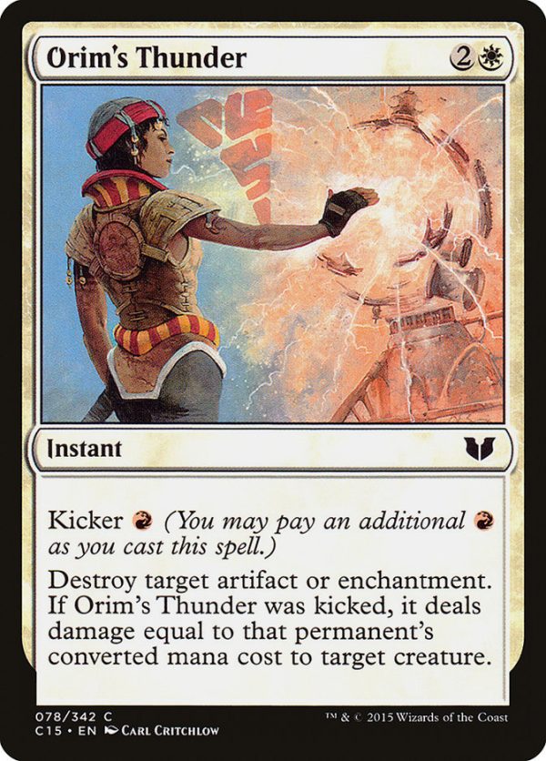 Orim s Thunder [Commander 2015] Cheap