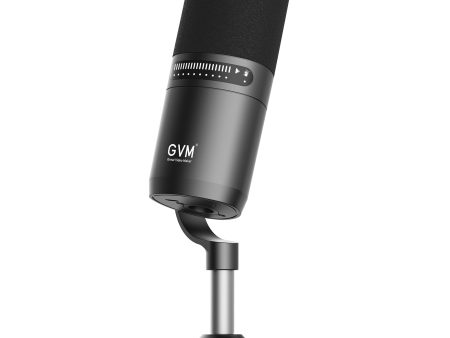 GVM Dynamic Microphone, XLR USB Podcast Microphone with Mute Button, Monitoring Volume Control, Headphone Jack, Cardioid Gaming Mic, Vocal Mic for PC, MAC, Recording, Studio and Singing Online Sale