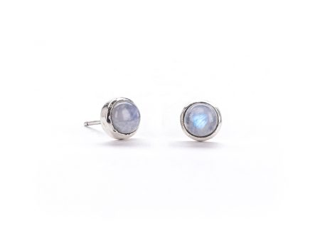 Simple Stone Studs, pair Online now