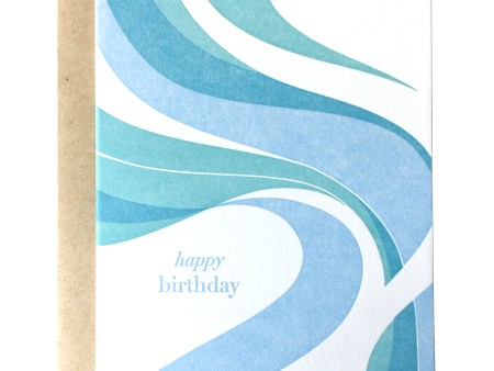 Fillmore Swirl Birthday Card For Sale