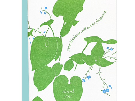 Forget Me Not Thanks Card Sale