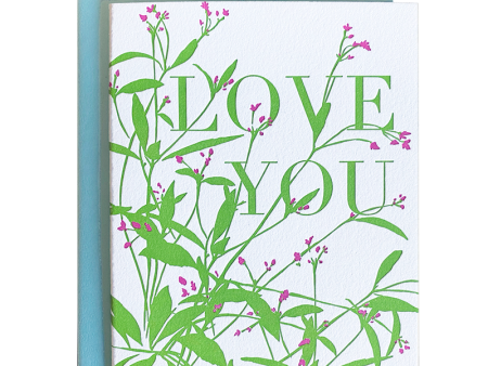 Gomphrena Love You Card Cheap