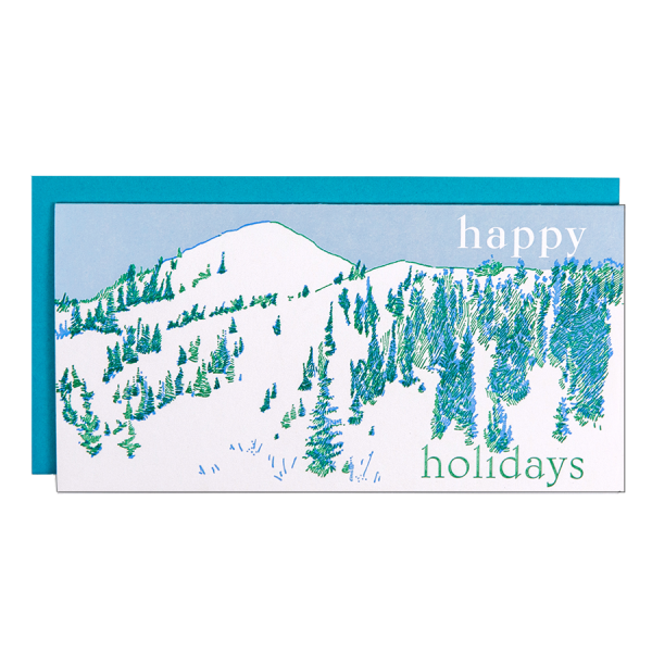 Mountain Holiday Card For Cheap