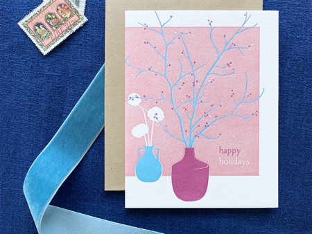 Berry Bouquet Holiday Card Supply