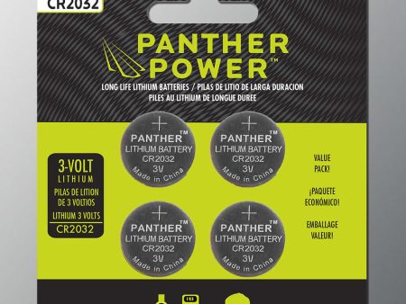 Panther Power CR2032 4-Pack Batteries Supply