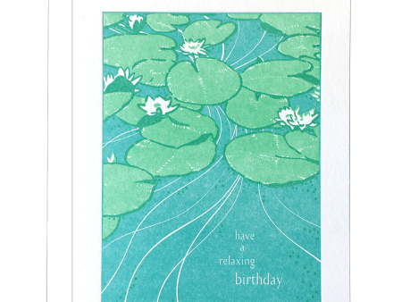 Lily Pond Birthday Card Fashion