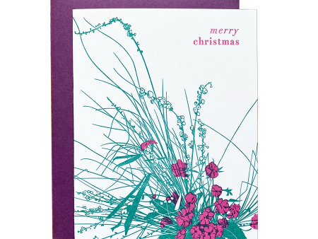 Grass Bouquet Christmas Card Fashion