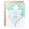 Oak Leaf Dad Card Online now