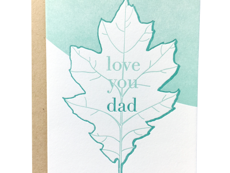 Oak Leaf Dad Card Online now